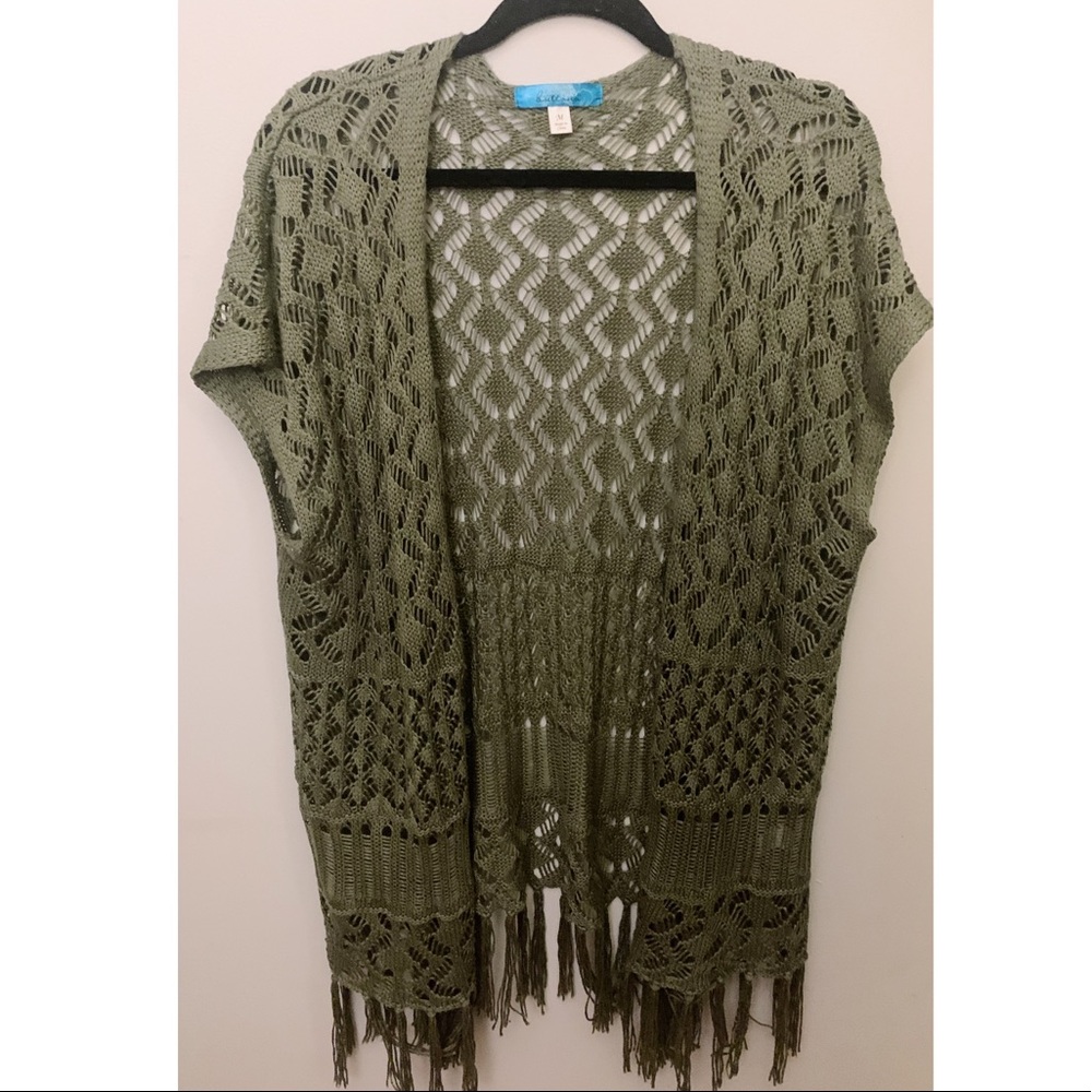 Boutique- Francesca’s Crochet Short Sleeve …